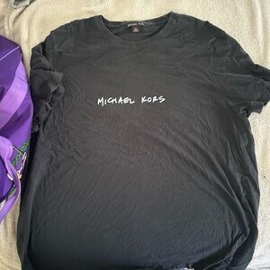 Michael Kors Black Short Sleeve Tee